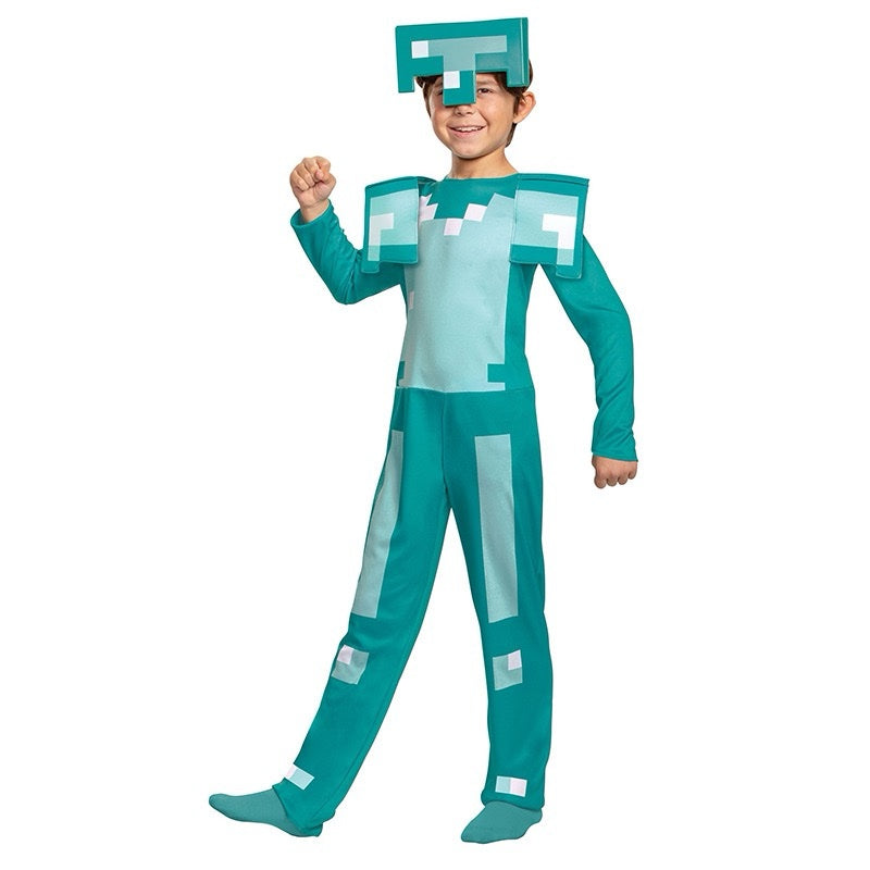 Minecraft Diamond Armor Dress up Cosplay Costume