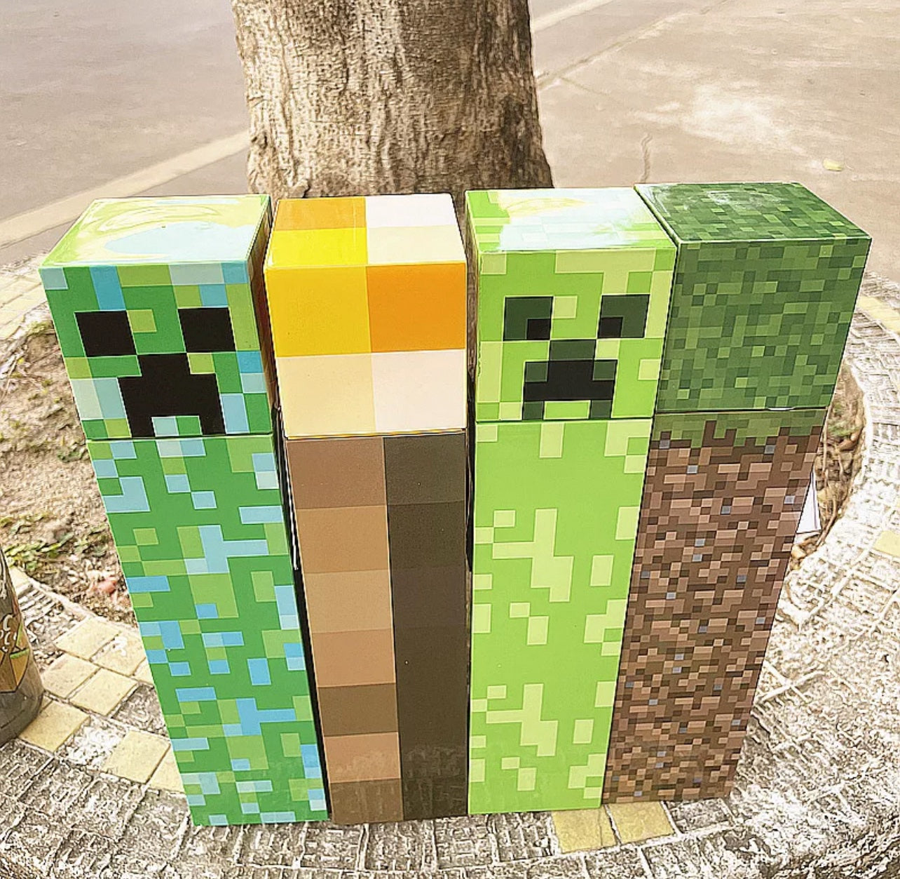 Minecraft 650ml Creeper Water Bottle – Leak-Proof & BPA-Free