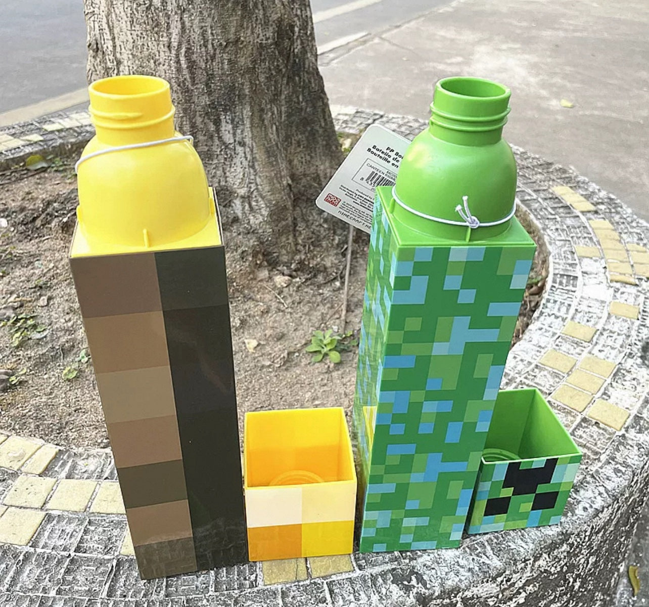 Minecraft 650ml Creeper Water Bottle – Leak-Proof & BPA-Free