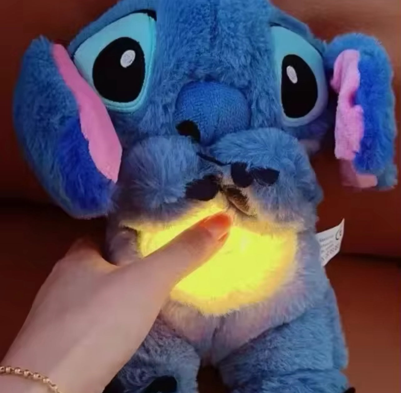 Stitch Breathing & Musical Plush Toy with Soothing Light