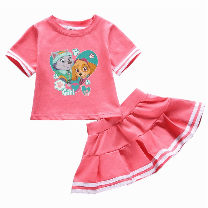 Paw Patrol Skye & Everest 2-piece Summer Skirt Set