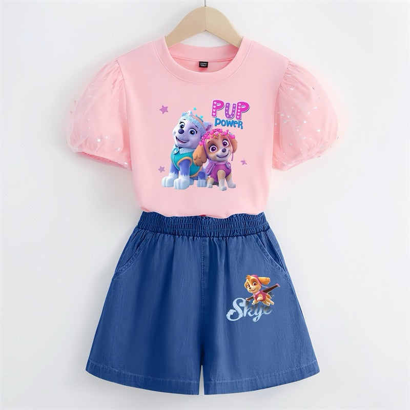 Paw Patrol Skye & Everest 2-piece Summer Short Set