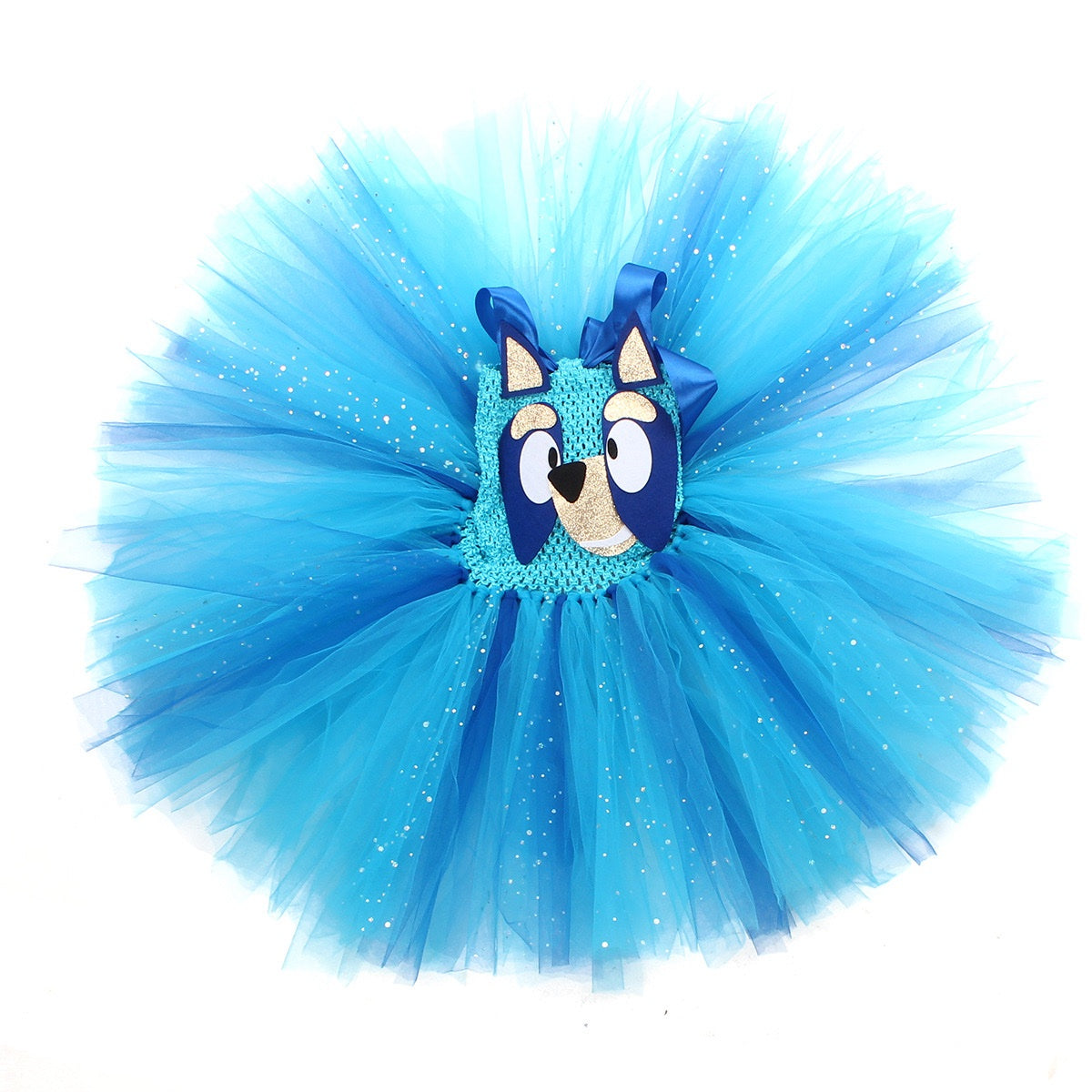 Bluey & Bingo-Inspired Tutu Dress with headband & Tail