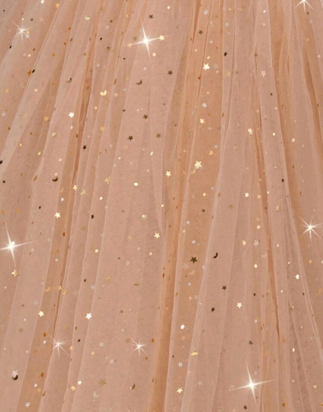 Champagne Sparkle Special Occasions Dress