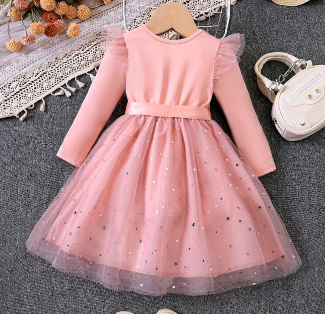 Pink Long Sleeve Dress