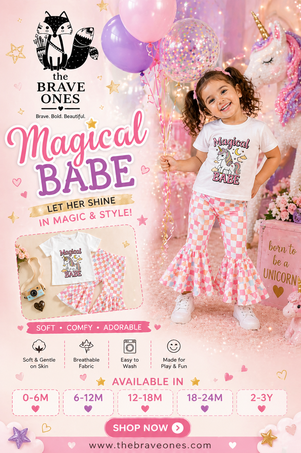Magical Unicorn Babe T and Bellbottoms #1001172