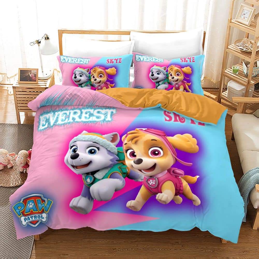 Paw Patrol Skye & Everest bedding