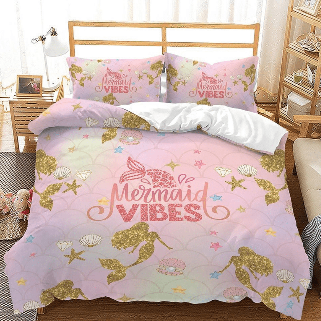 Mermaid vibes bedding