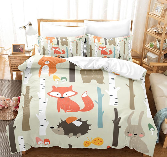 Cute Forest Animals Bedding