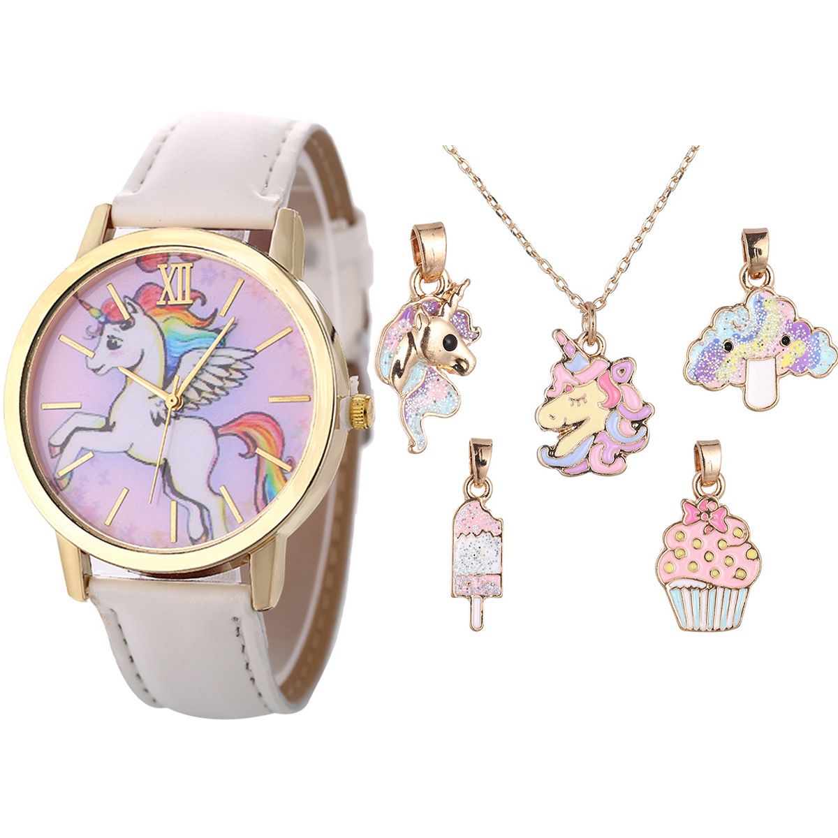 6pc unicorn watch set