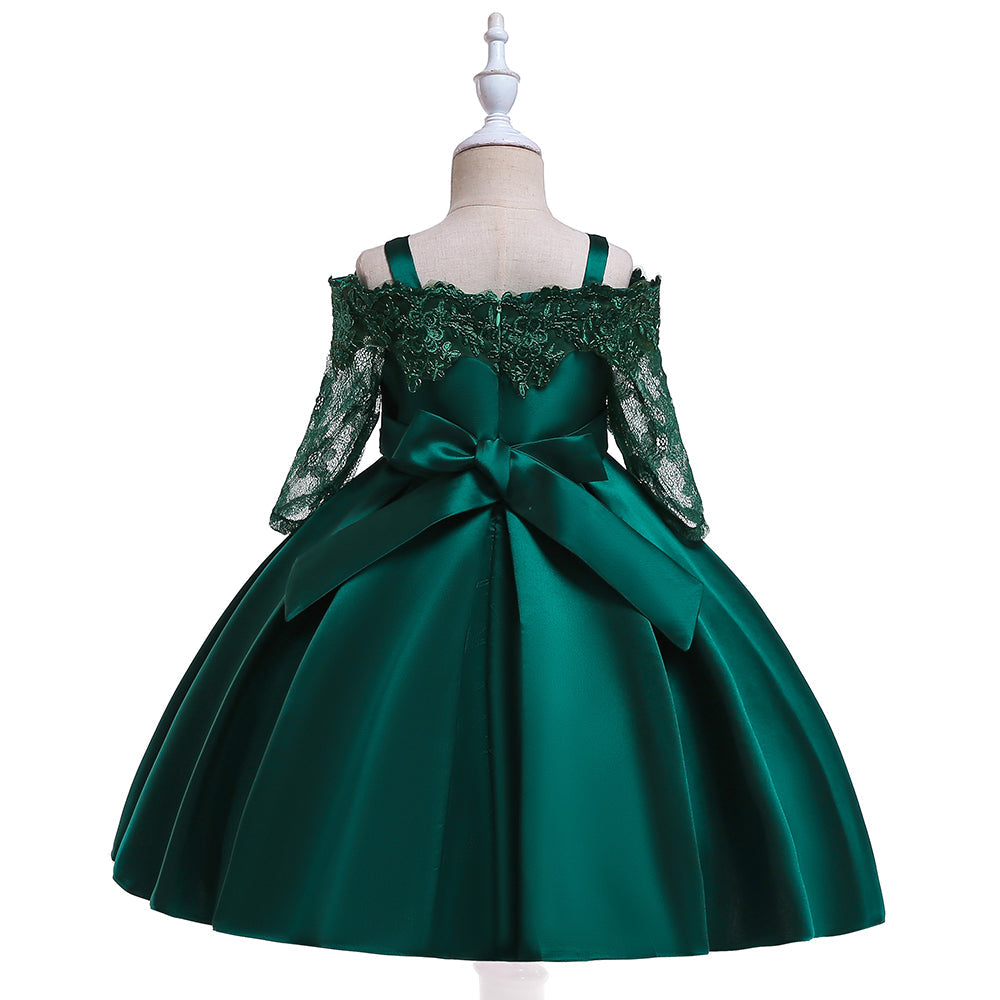 Embroidered Emerald Green Off The Sholders Formal Dress. 100066