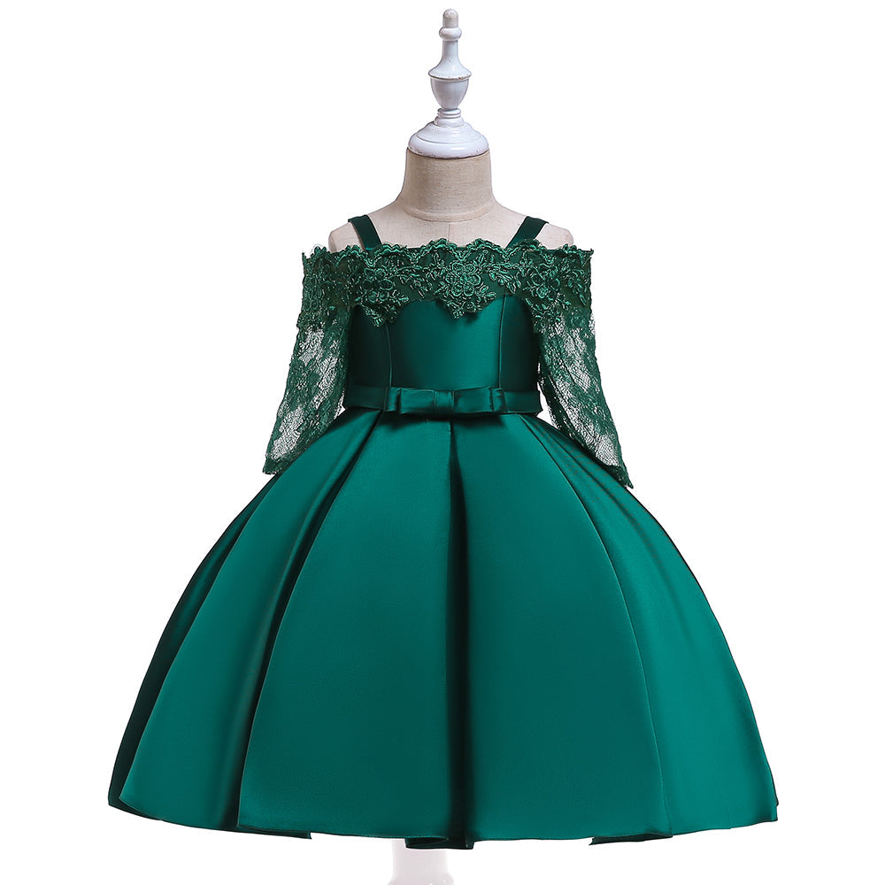 Embroidered Emerald Green Off The Sholders Formal Dress. 100066