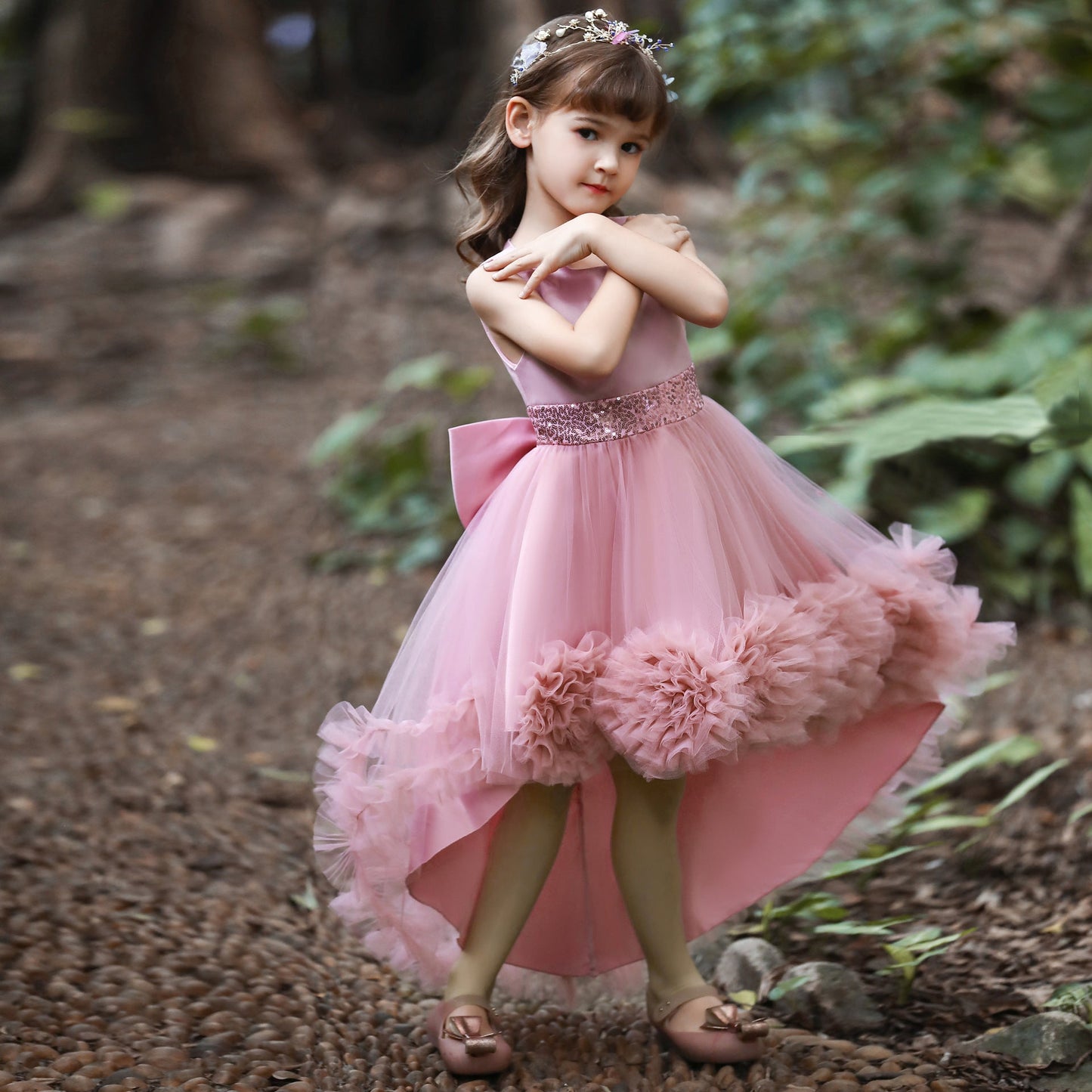 Dusty Pink Special Occasions Ball Cown  1000792