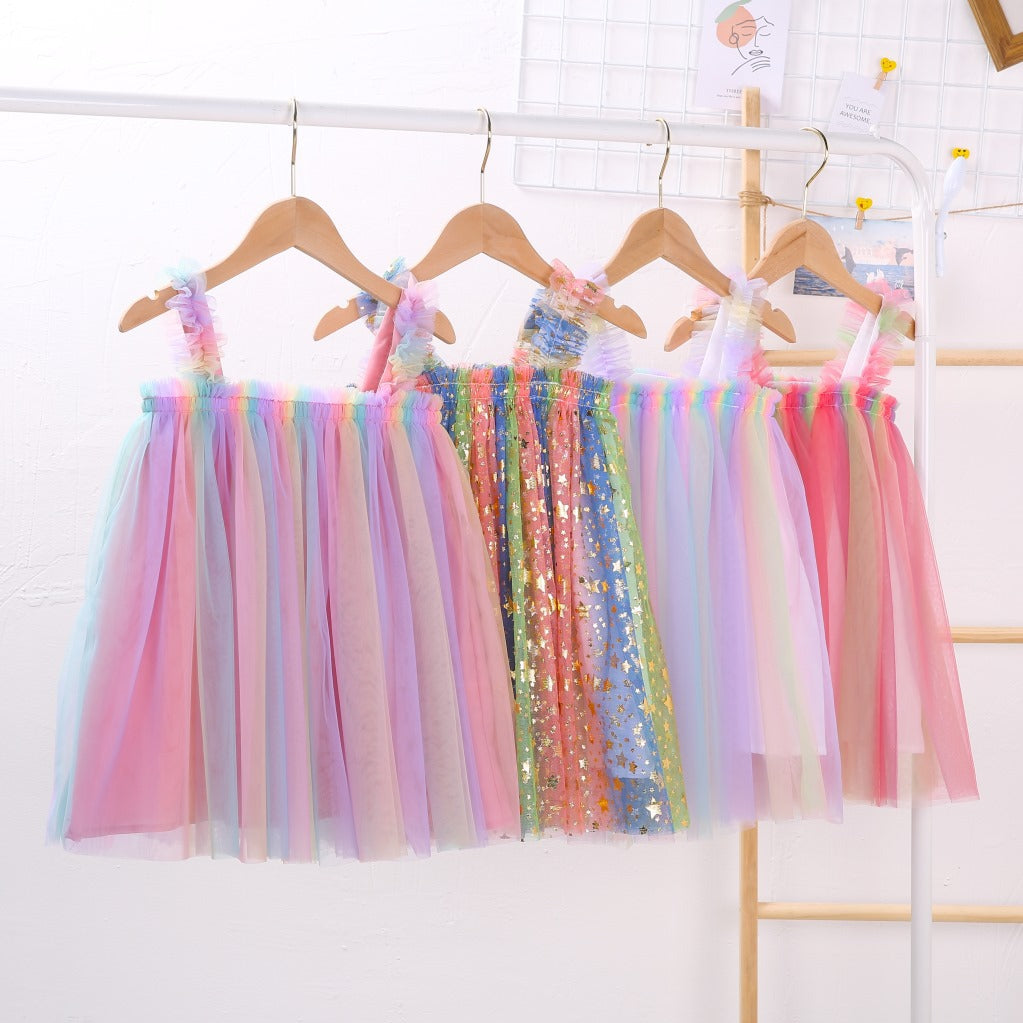 Rainbow Tulle Dress 