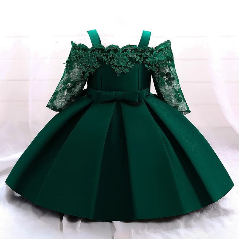 Embroidered Emerald Green Off The Sholders Formal Dress. 100066