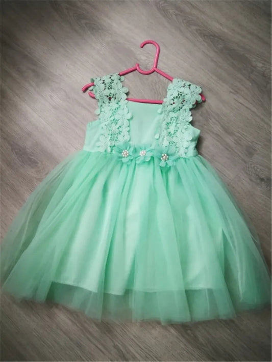 Mint Floral Dress 