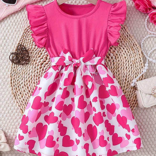 Valentine's Dress Cerise Pink 