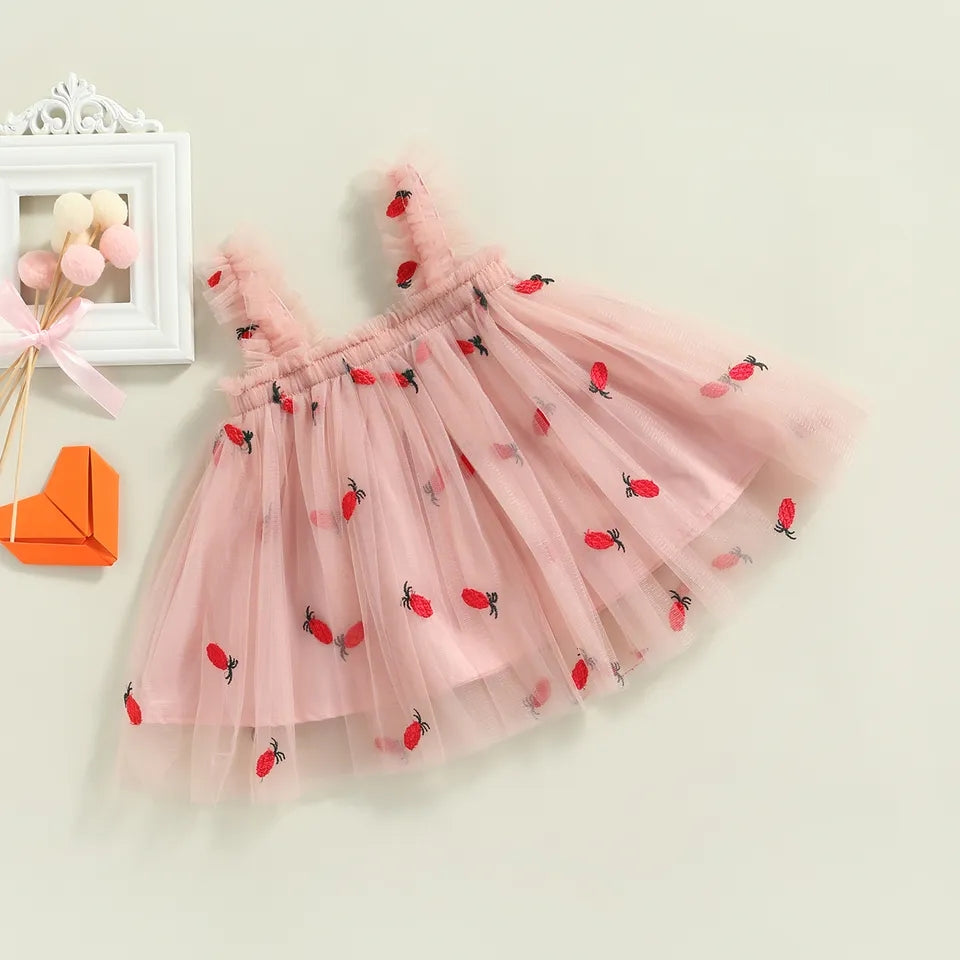 Berry Tulle Pink Dress