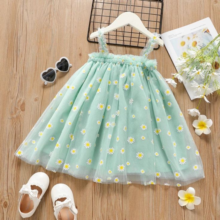 Green Daisy Dress 1000282