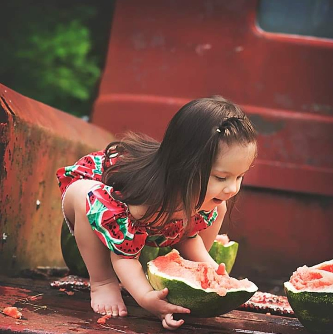 Watermelon Off or On the Shoulder Romper