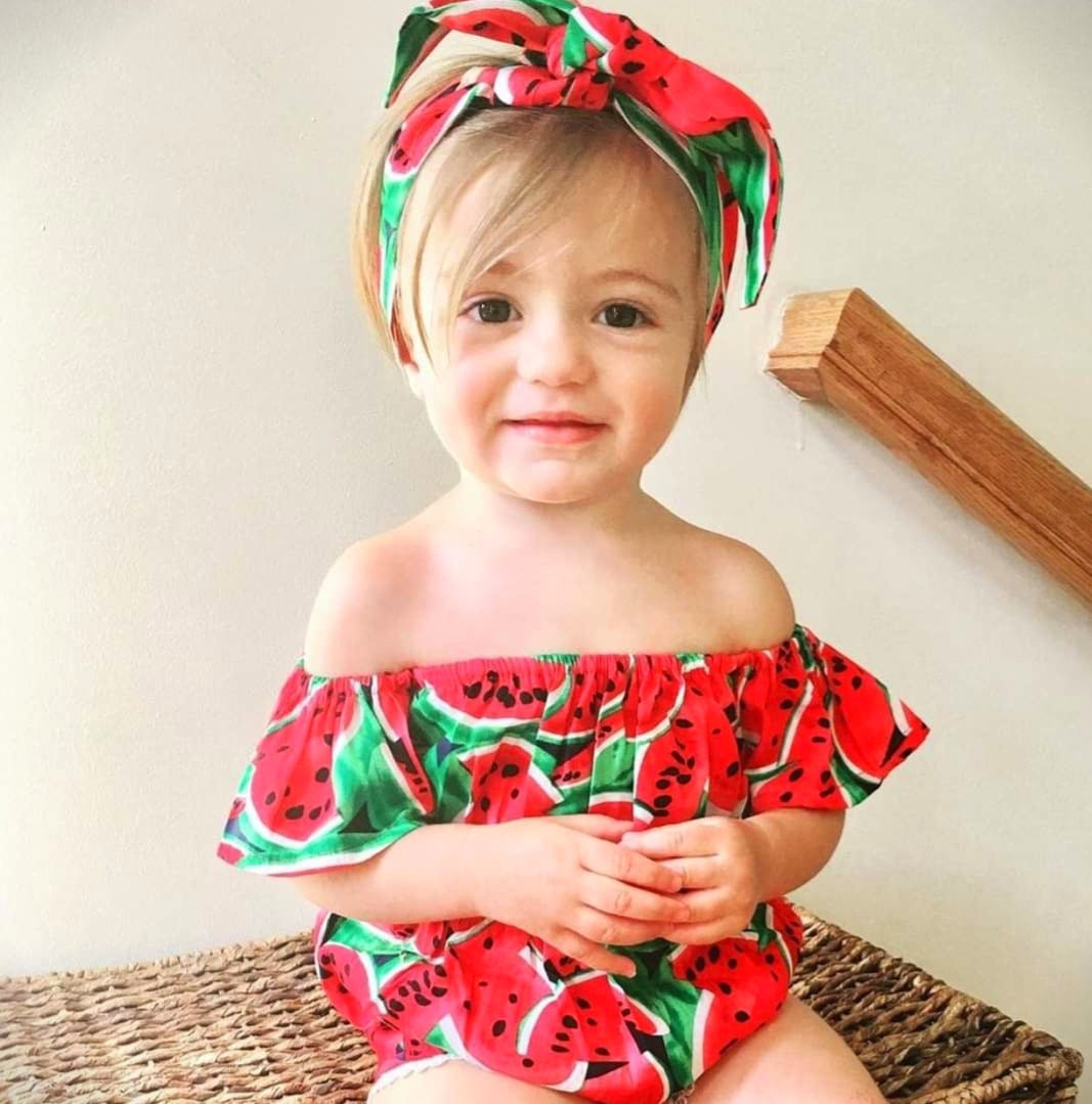 Watermelon Off or On the Shoulder Romper