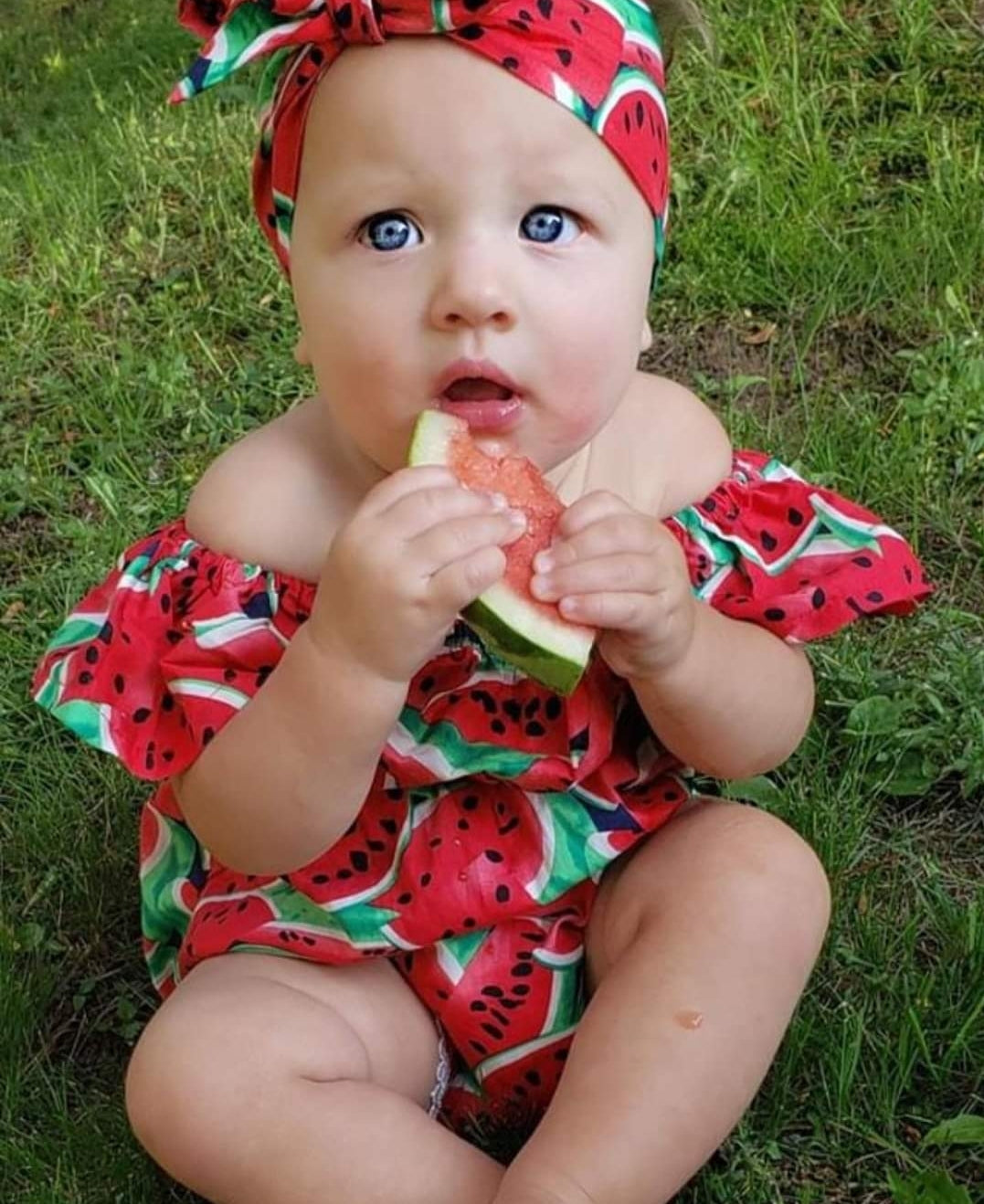 Watermelon Off or On the Shoulder Romper