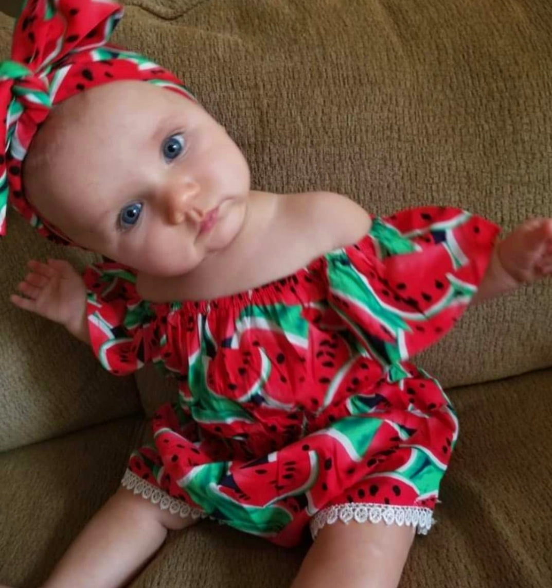 Watermelon Off or On the Shoulder Romper