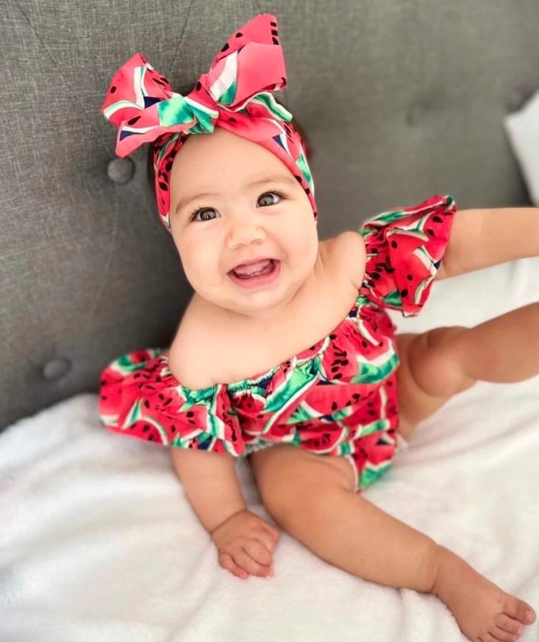 Watermelon Off or On the Shoulder Romper