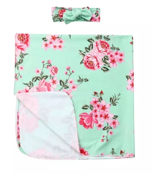 Swaddle Mint Floral