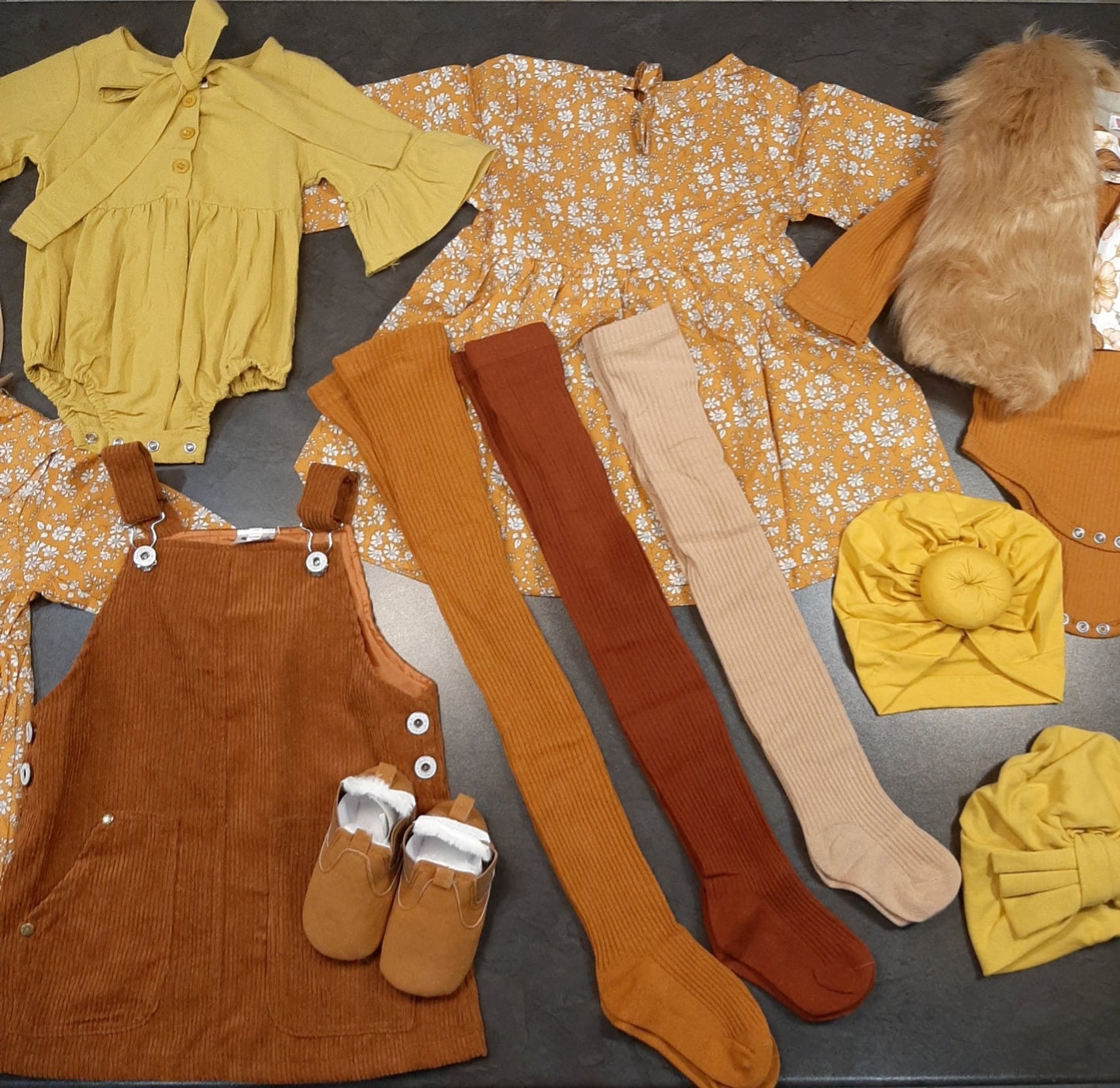 Mustard Floral Dess 100038