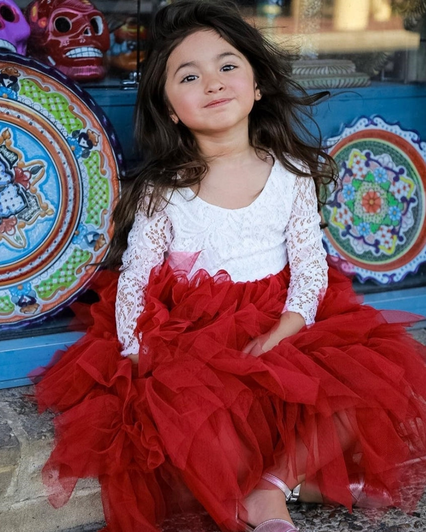 Long Sleeve Lace Red Wine Special Occasions Dress 1000273