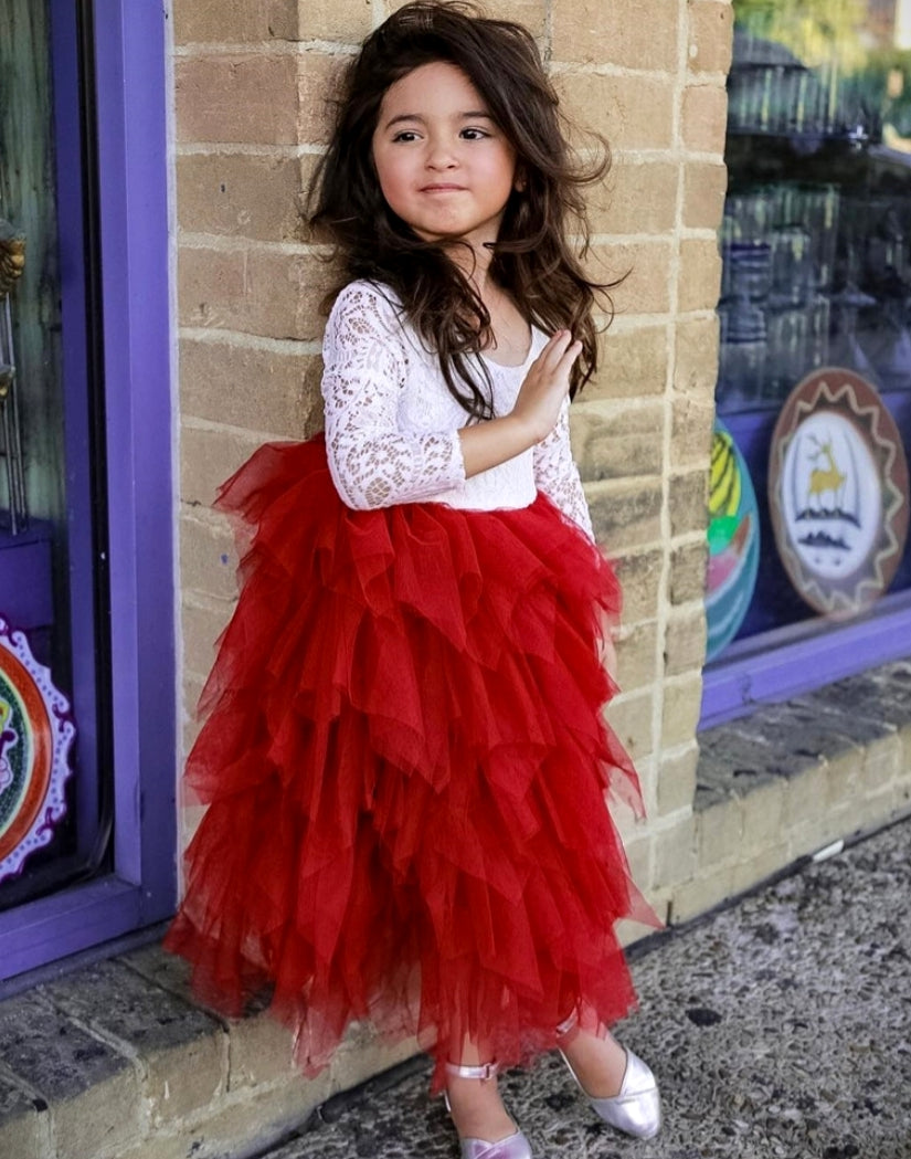 Long Sleeve Lace Red Wine Special Occasions Dress 1000273