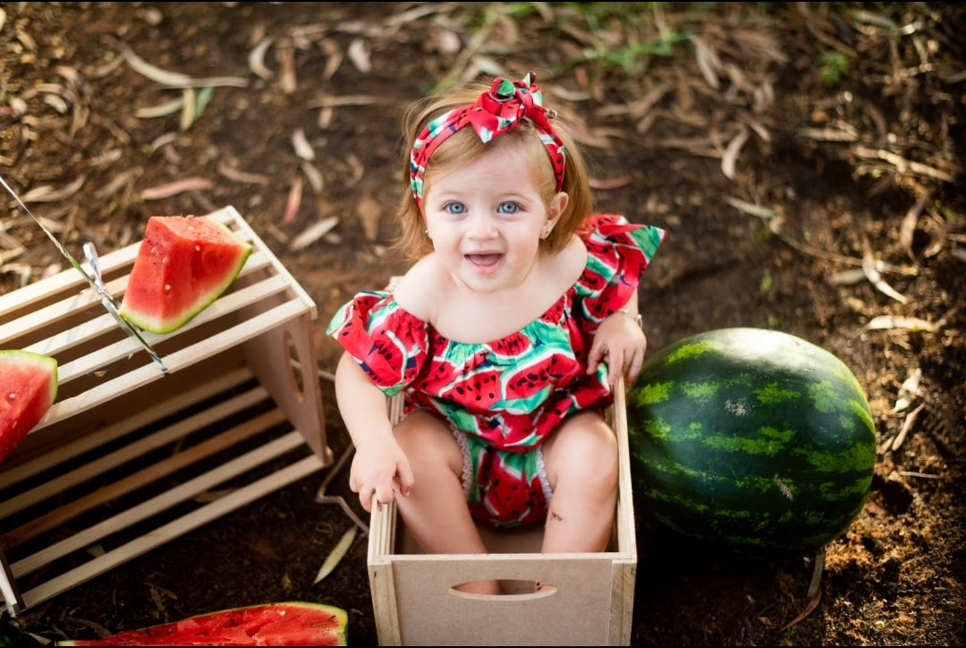 Watermelon Off or On the Shoulder Romper
