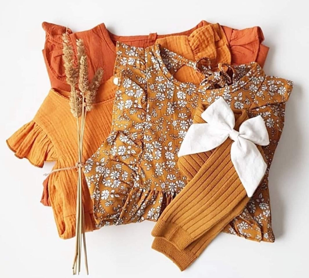 Mustard Floral Dess 100038