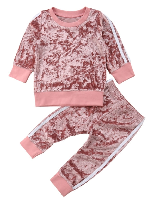 Pink Velvet Tracksuit 1000311