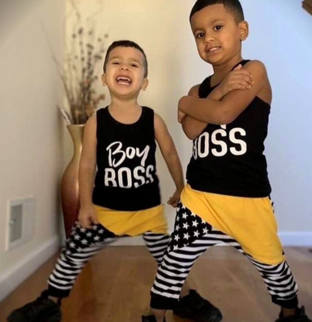 Boy Boss Black and Yellow 2PSC #200031