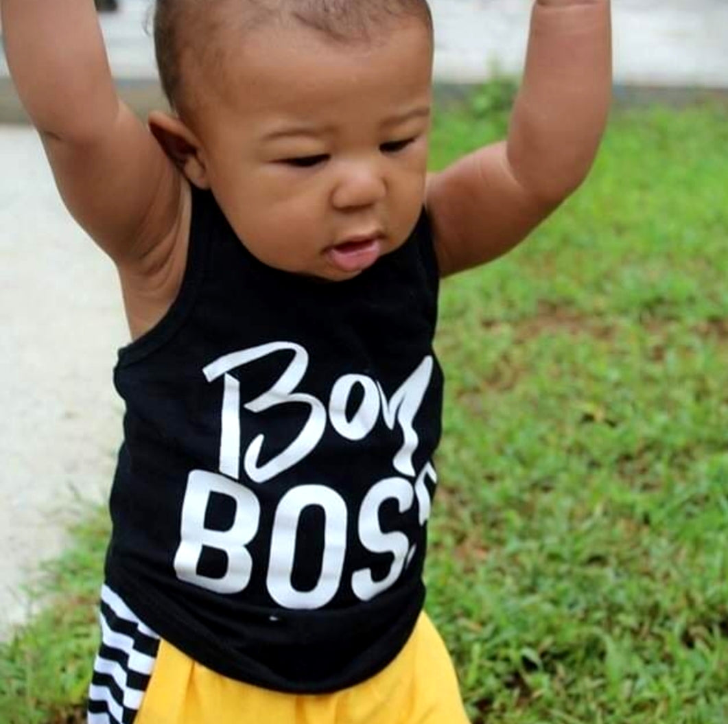 Boy Boss Black and Yellow 2PSC #200031