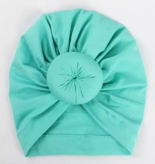 Turban Turquoise Doughnut Roll