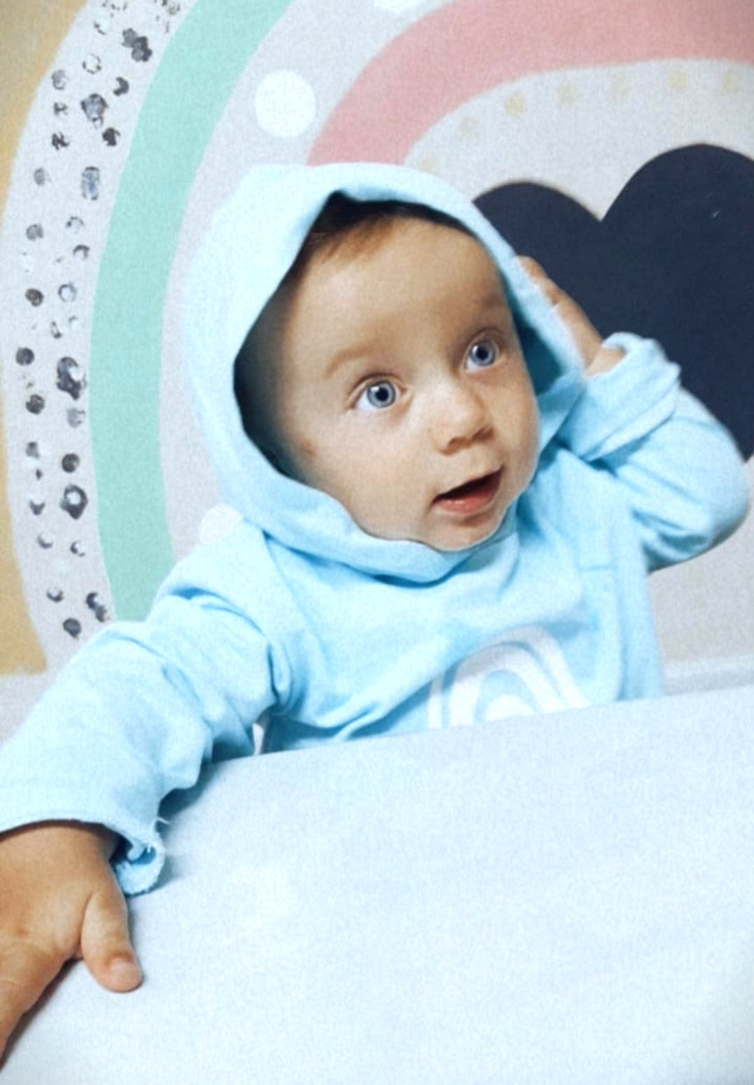 Sky Blue Rainbow Hooded Tracksuit 1000101