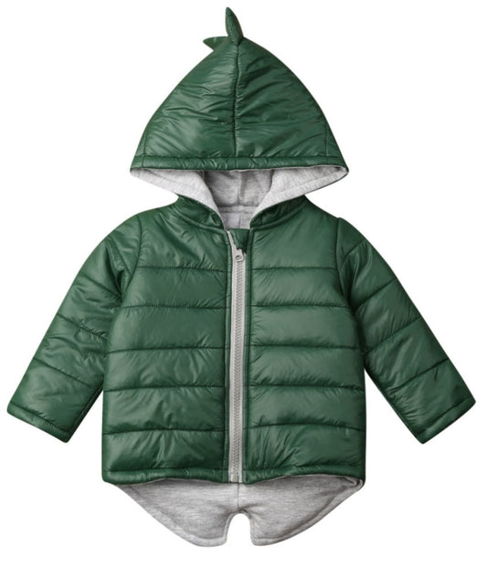 Dino Puffer Jacket Forest Green