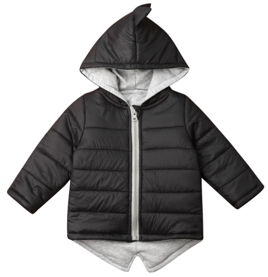 Dino Puffer Jacket Black