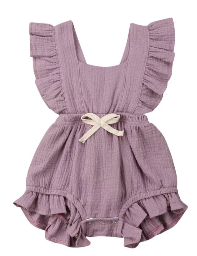 Lilac Ruffle Romper