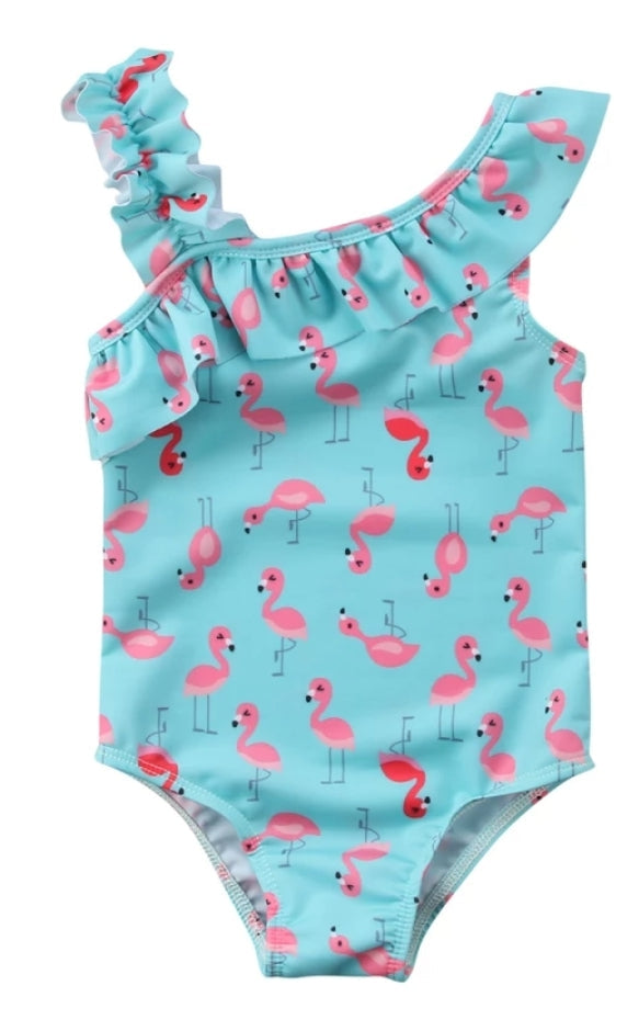 Flamingo off the Shoulder Swimsuit #1000422