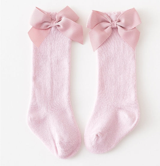 Pink Bow Socks