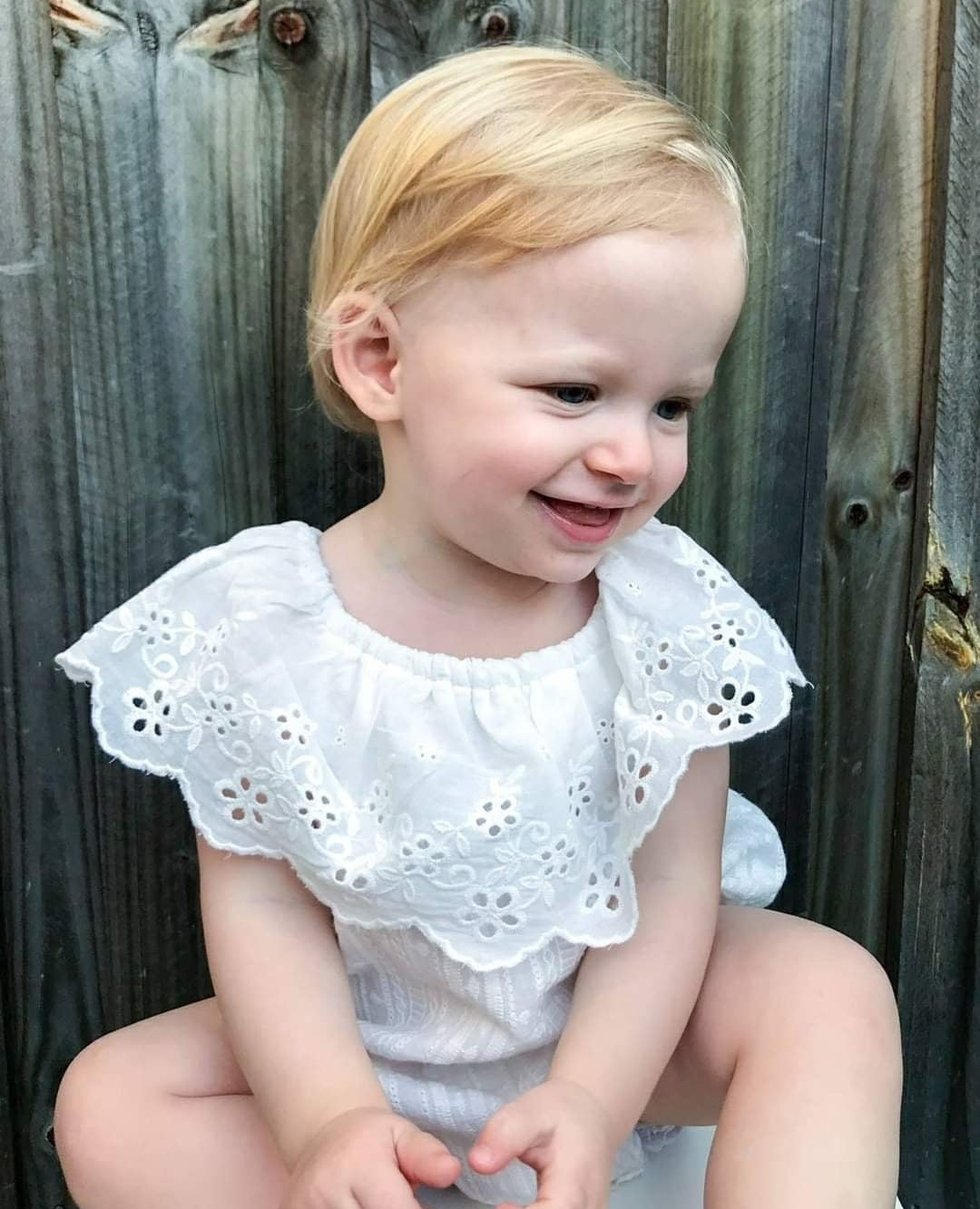 White Lace Romper 