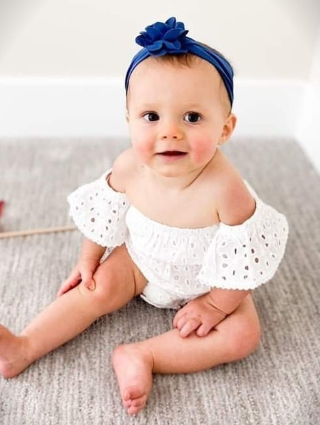 White Lace Romper 