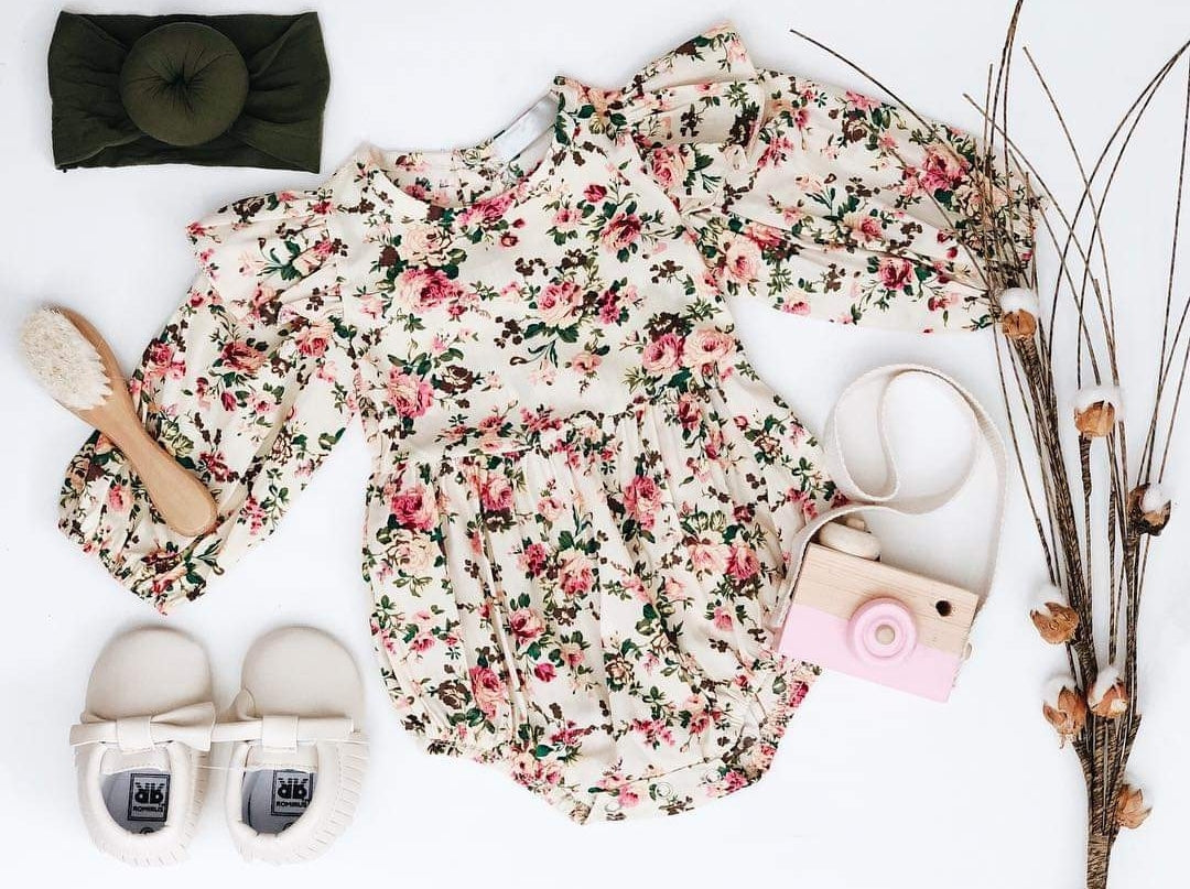 Floral Balloon Romper