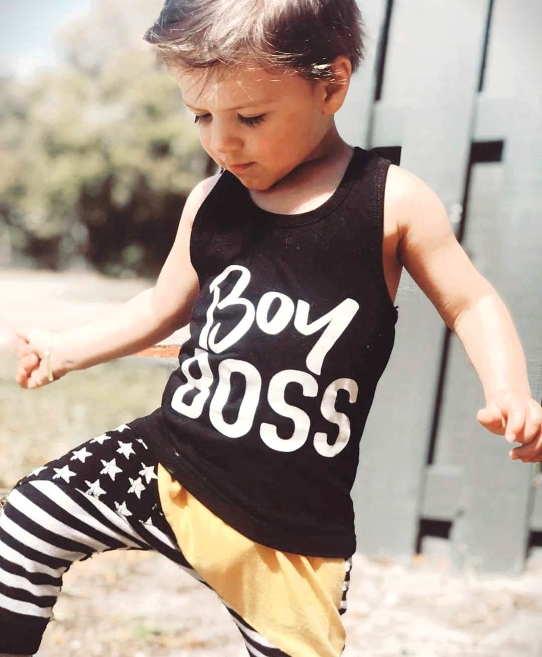 Boy Boss Black and Yellow 2PSC #200031