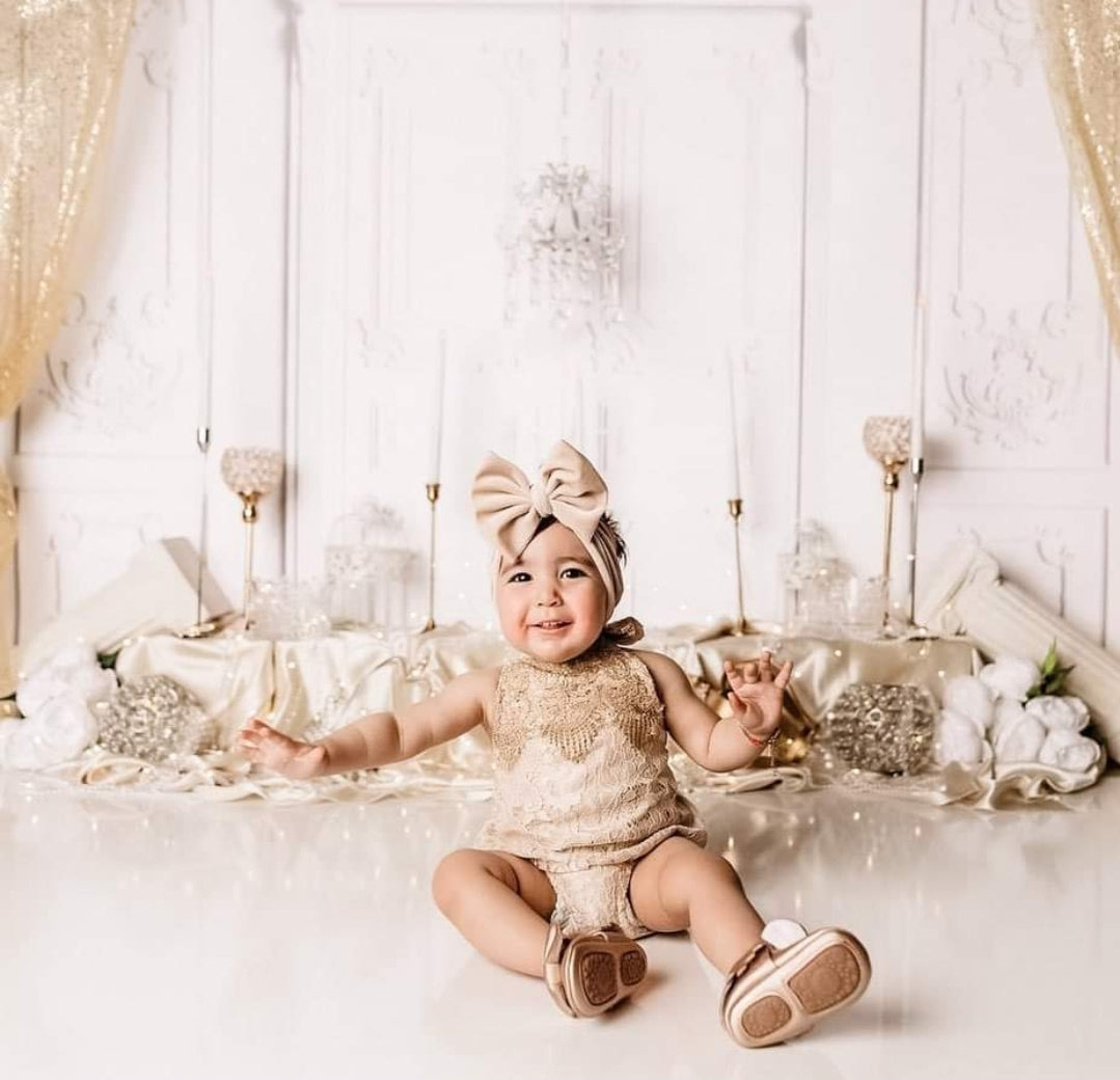 Lace Boho  Romper with Gold Detail 1000187