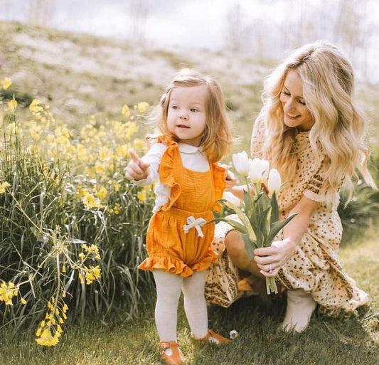 Yellow Ruffle Romper